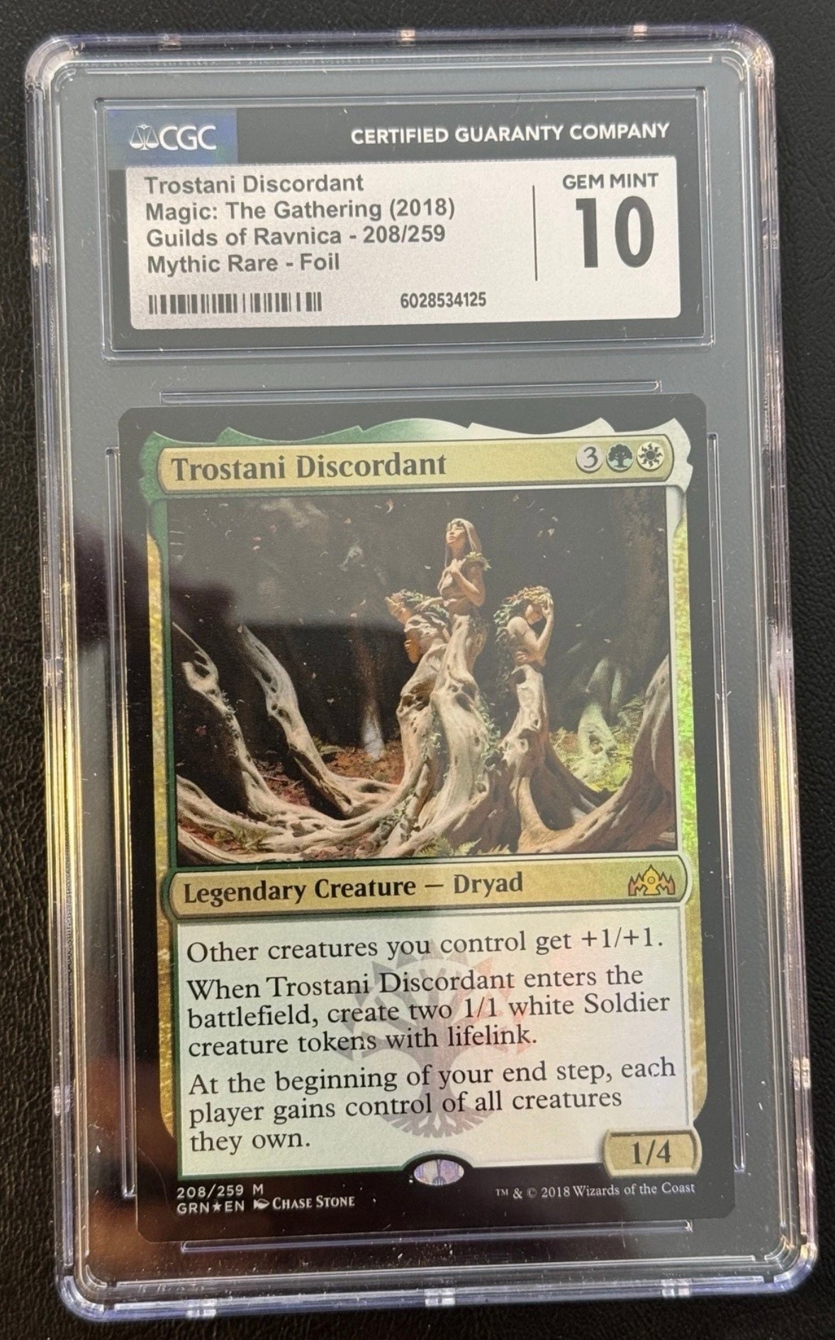 Trostani Discordant MTG Foil Graded CGC Gem Mint 10 (USA Only)