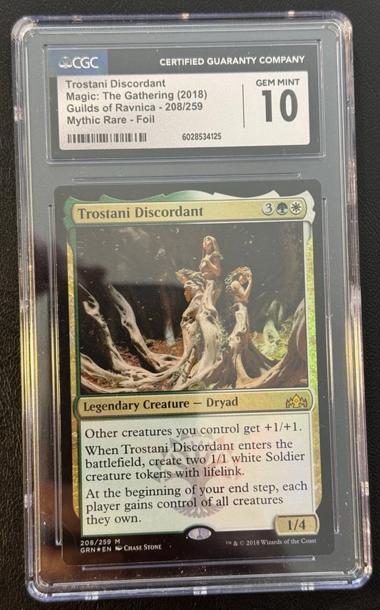 Trostani Discordant MTG Foil Graded CGC Gem Mint 10 (USA Only)